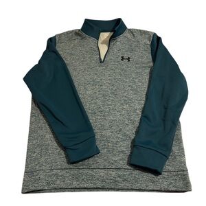 Under Armour Men's Blue and Gray Zip-Up Sweater